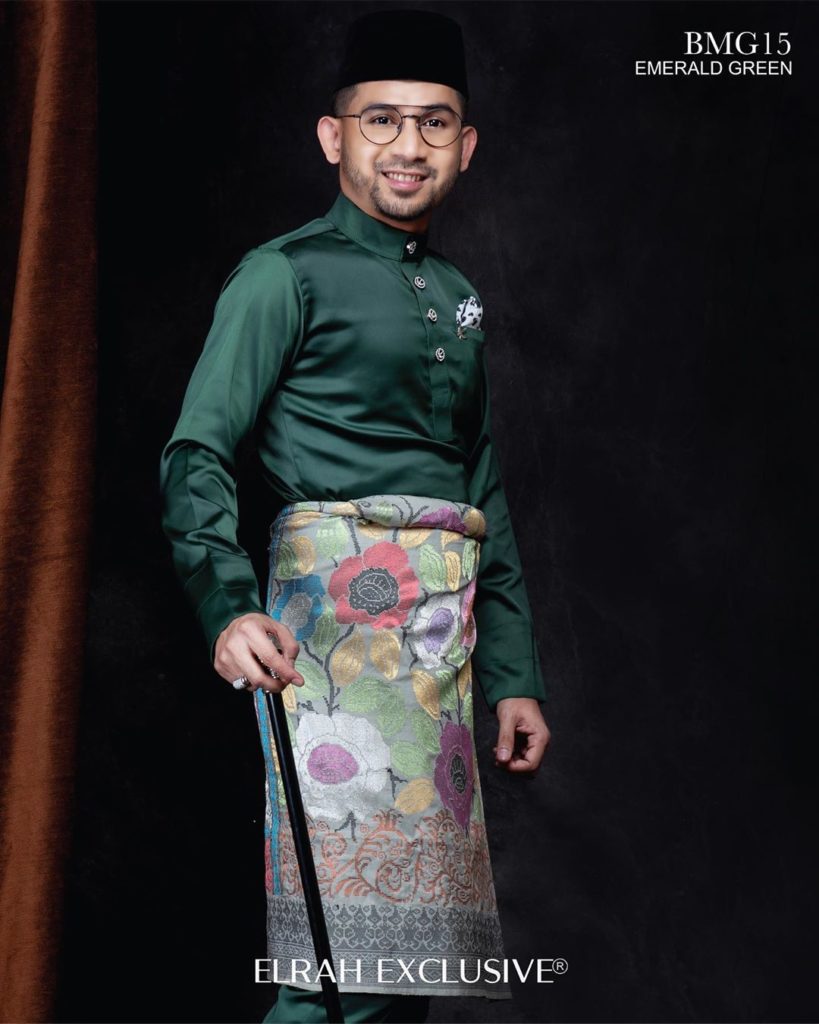  Baju Melayu  Gentleman Emerald Green Elrah Exclusive