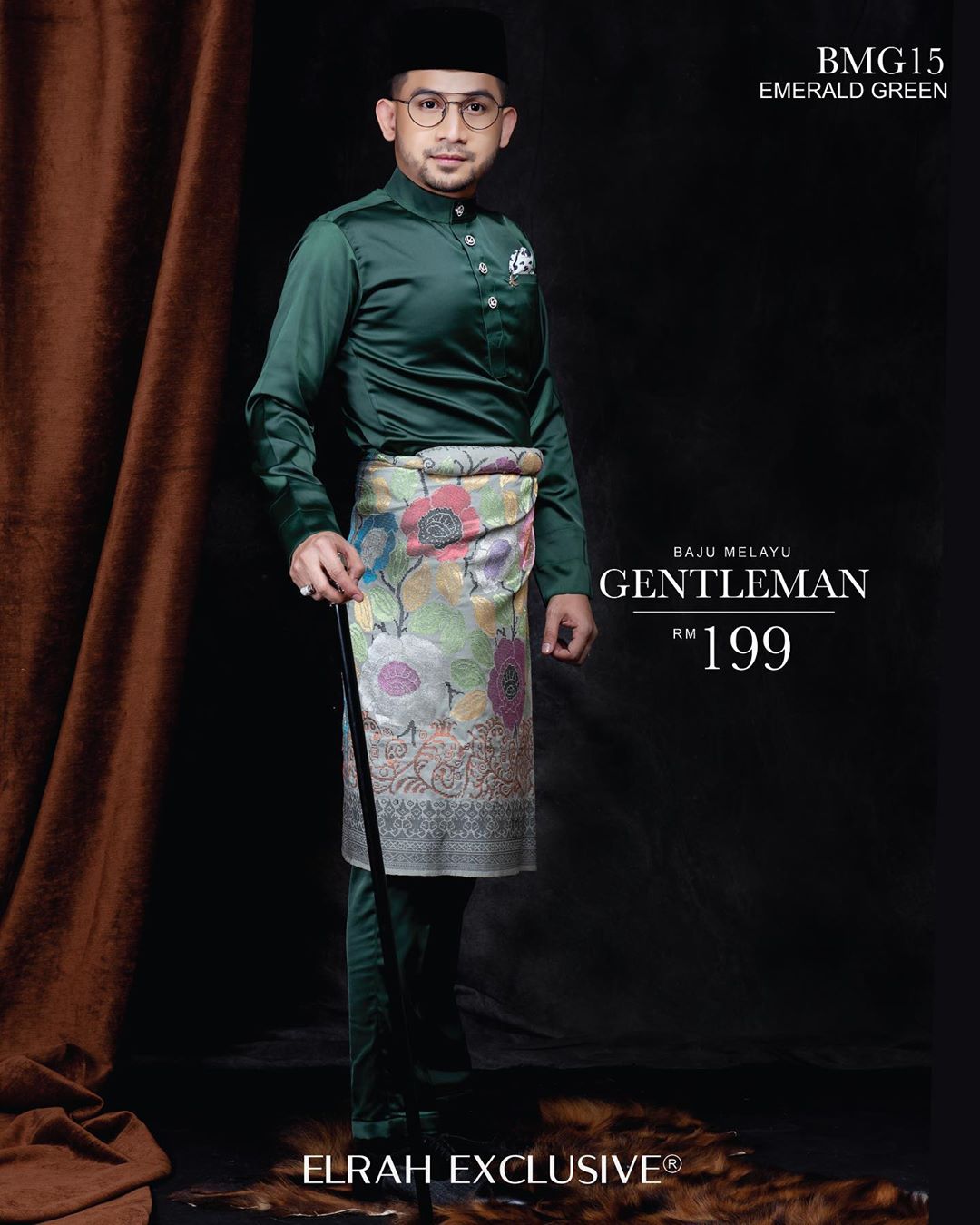 Baju Melayu Gentleman Emerald Green