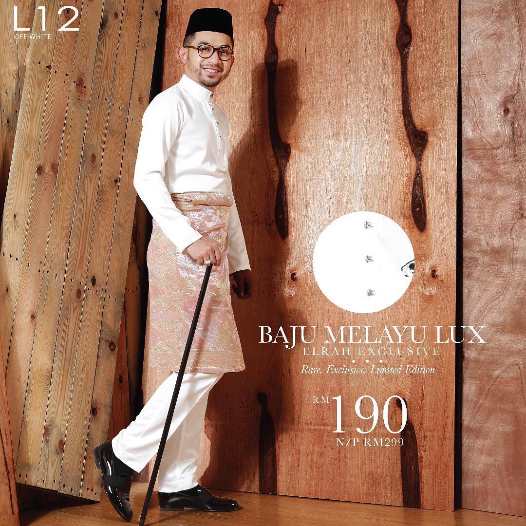  Baju Melayu Lux 1 0 Off White Elrah Exclusive 