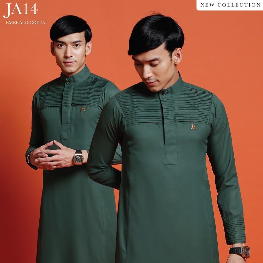jubah emerald green