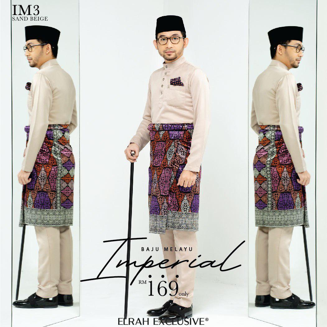 Baju Melayu Imperial Sand Beige
