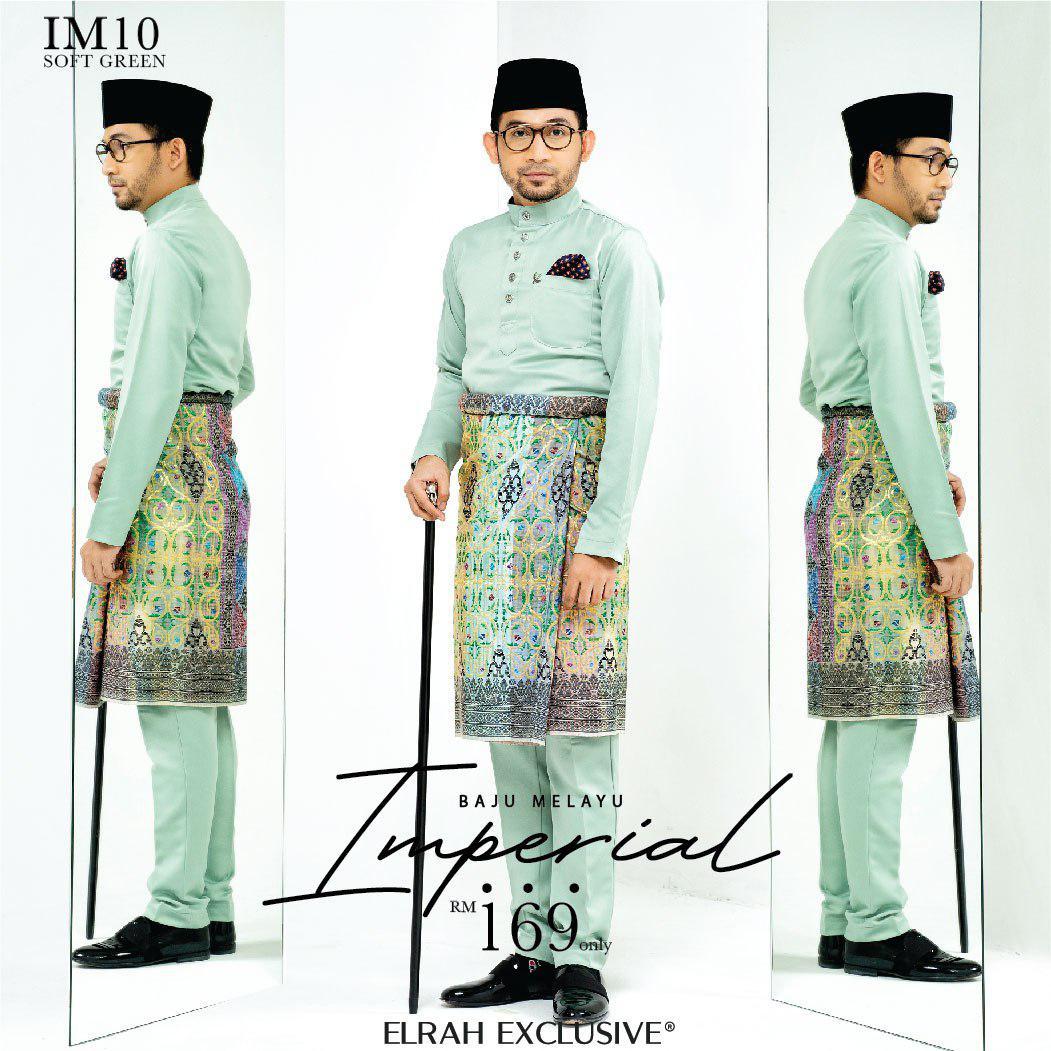 Baju Melayu Imperial Soft Green