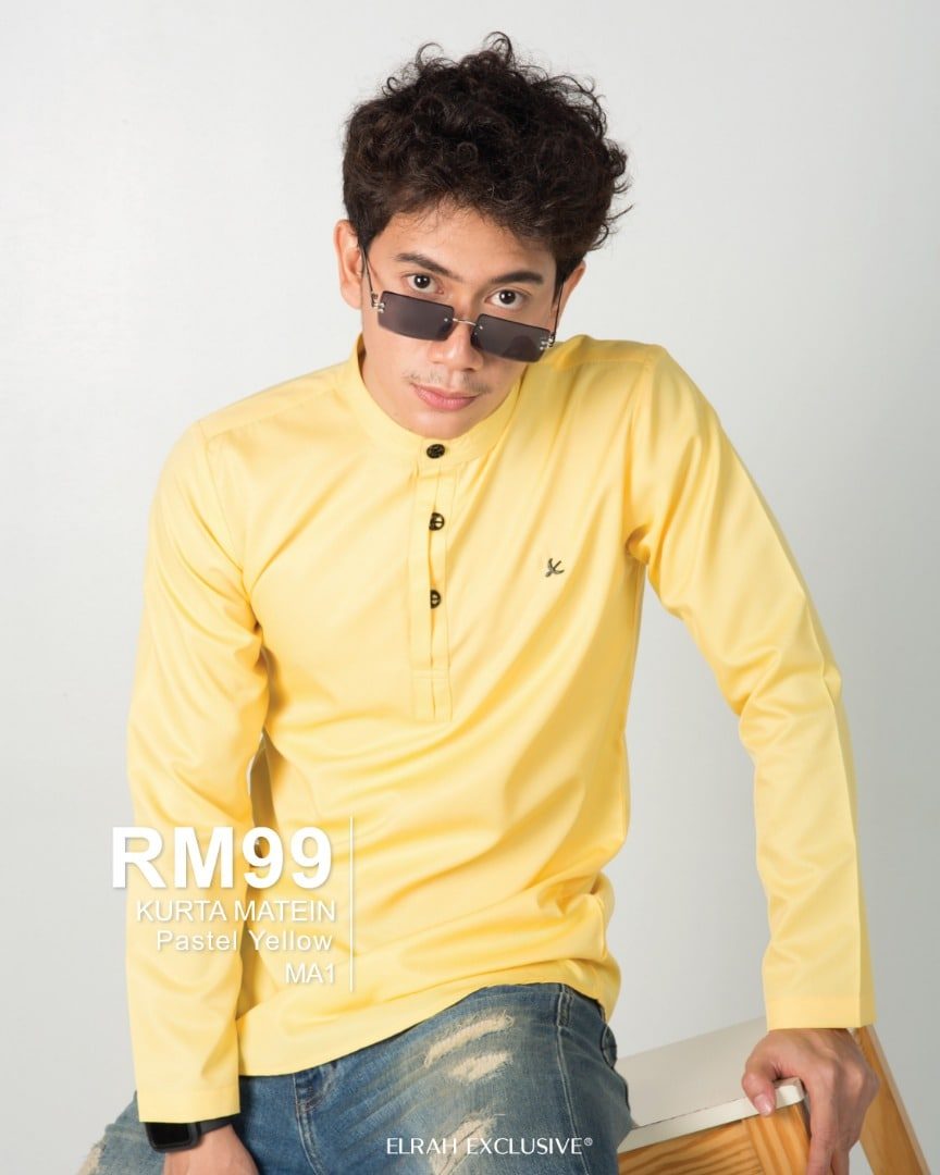 KURTA MATEIN PASTEL YELLOW (2022)