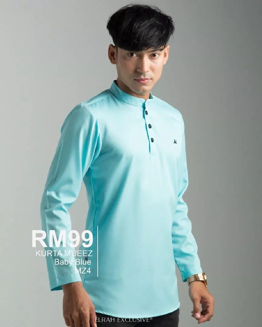 KURTA MUEEZ BABY BLUE (2022)