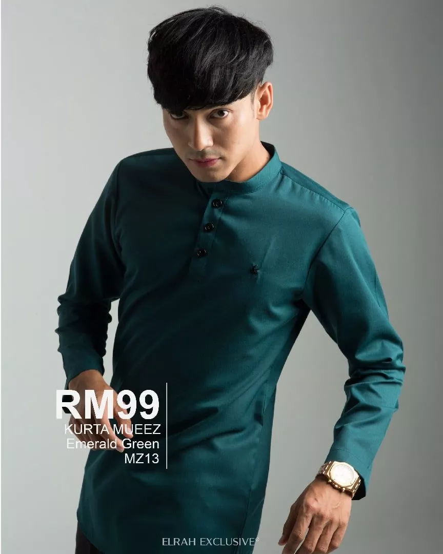 KURTA MUEEZ EMERALD GREEN (2022)
