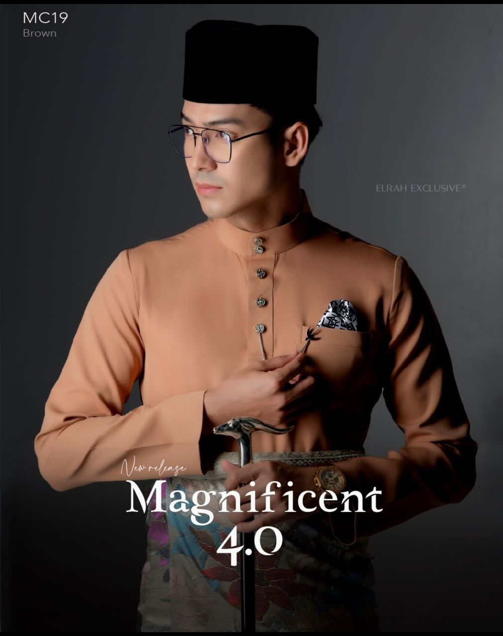 BAJU MELAYU MAGNIFICENT 4.0 BROWN