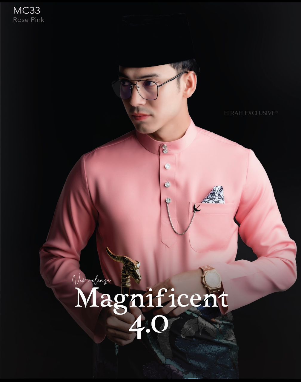 BAJU MELAYU MAGNIFICENT 4.0 ROSE PINK