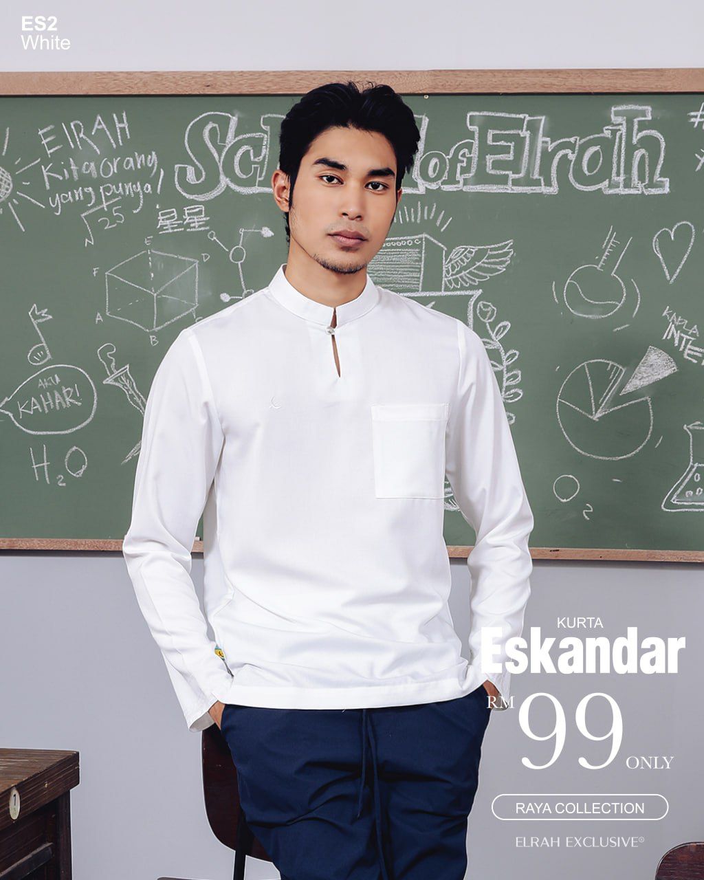 KURTA ESKANDAR WHITE