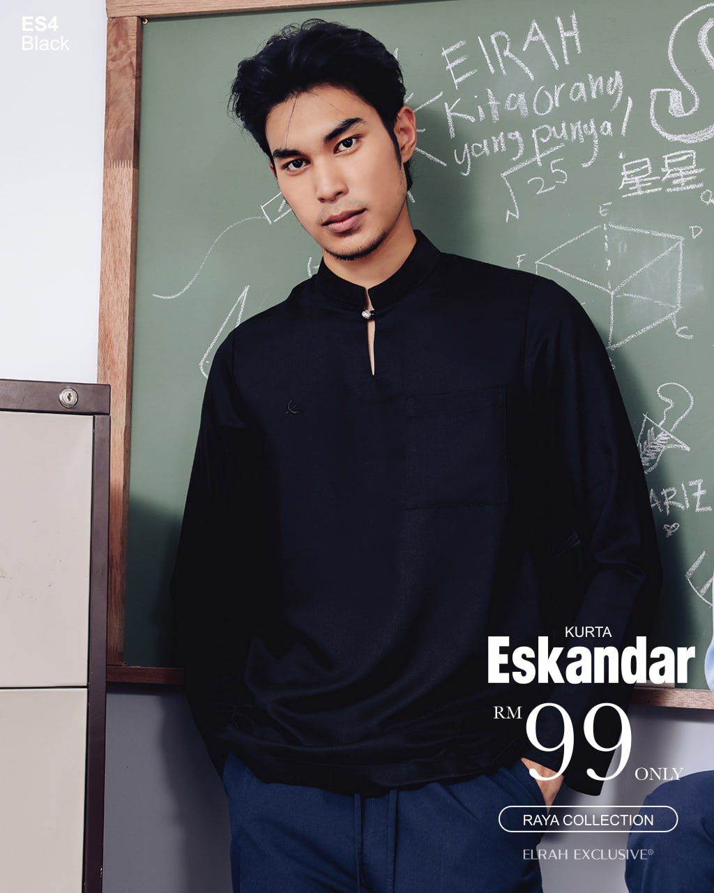 KURTA ESKANDAR BLACK