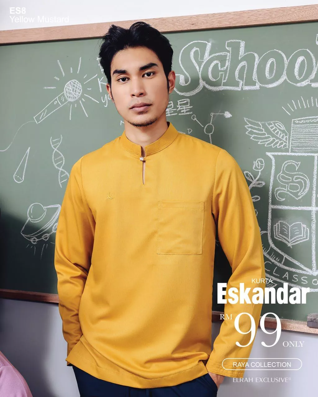 KURTA ESKANDAR YELLOW MUSTARD