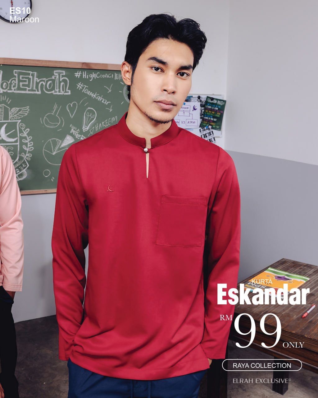 KURTA ESKANDAR MAROON