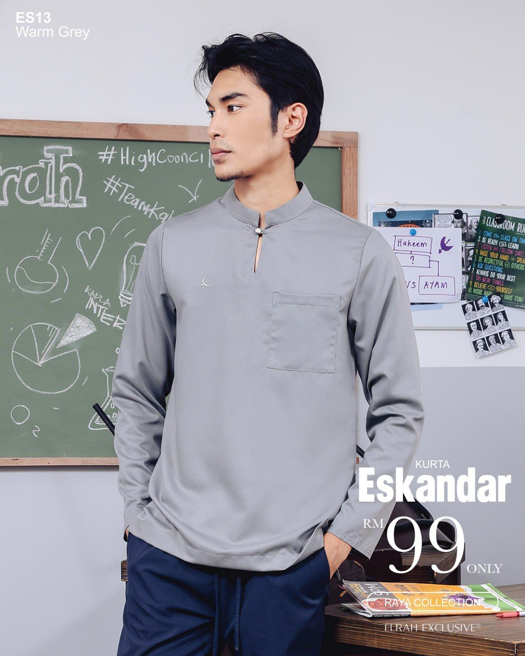 KURTA ESKANDAR WARM GREY