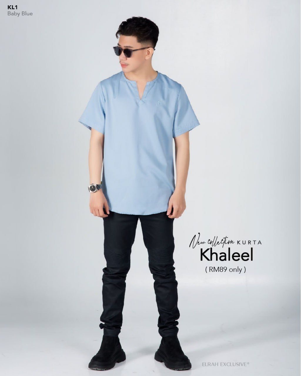 KURTA KHALEEL BABY BLUE