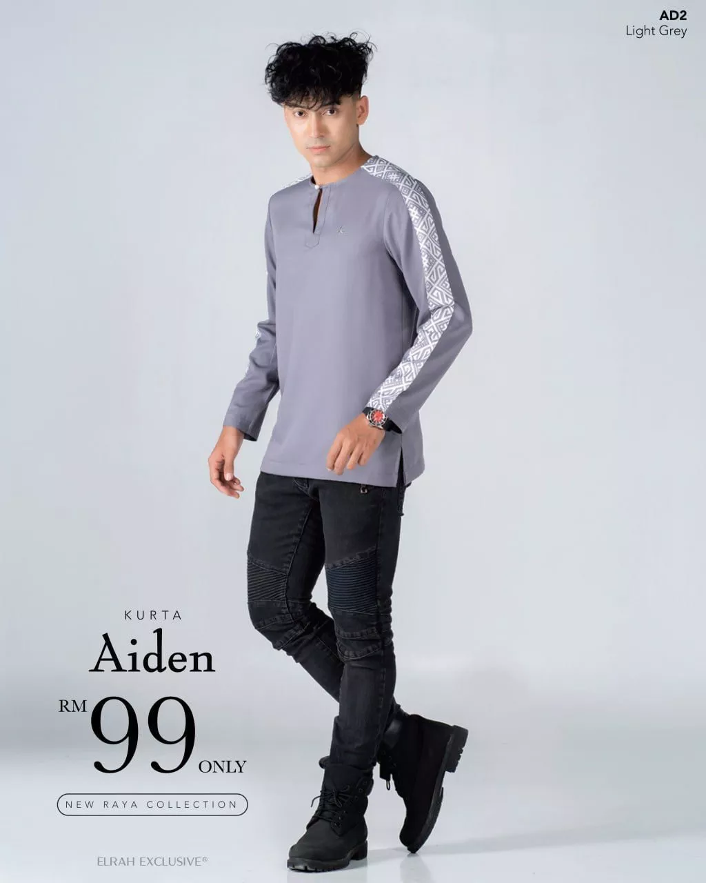 KURTA AIDEN LIGHT GREY