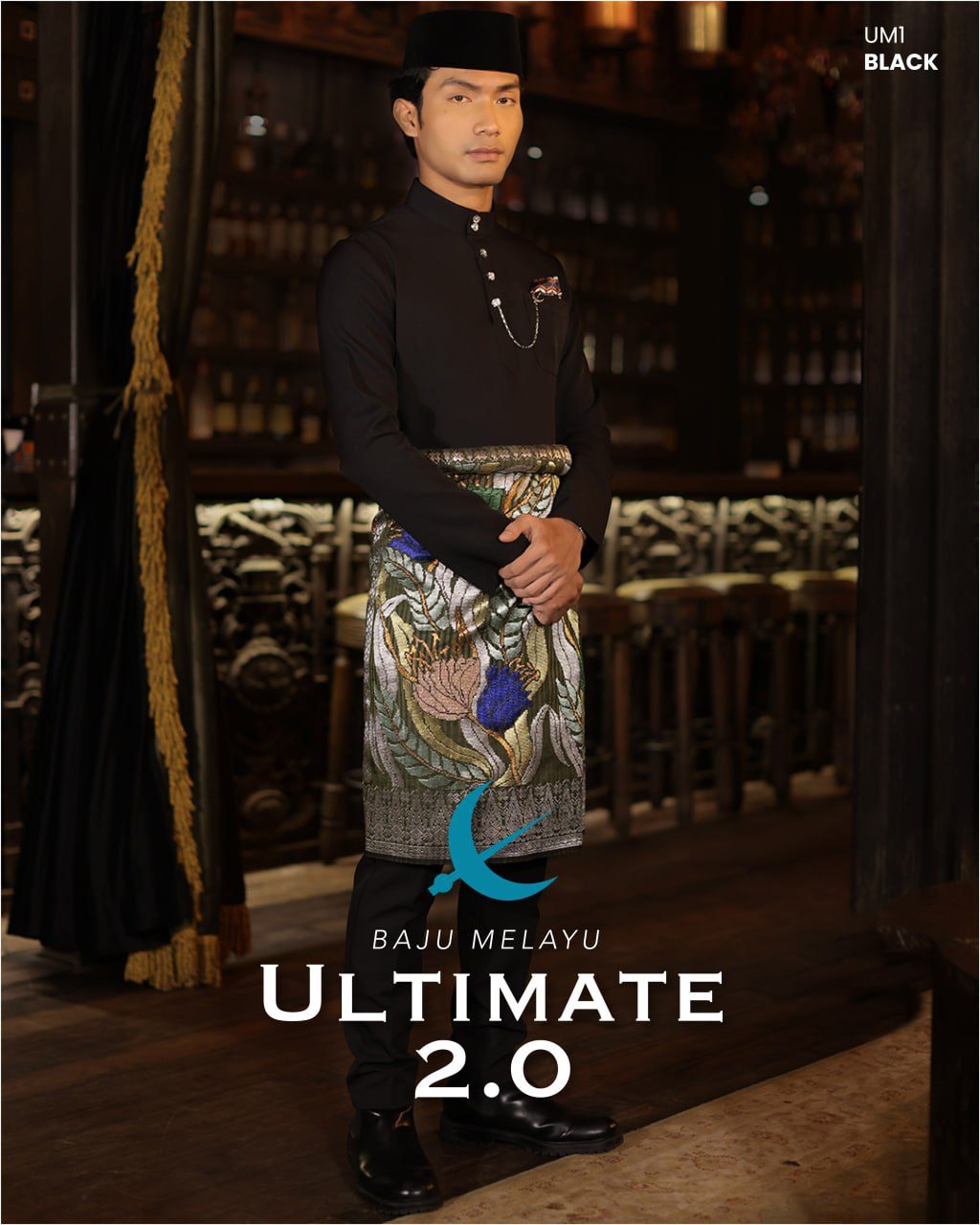 BAJU MELAYU ULTIMATE 2.0 BLACK