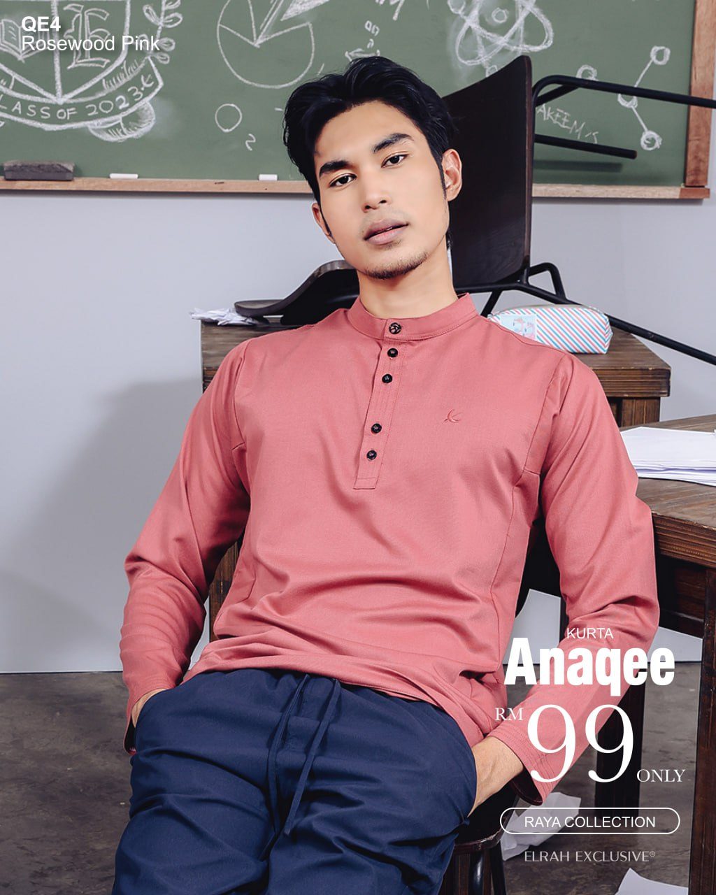 KURTA ANAQEE ROSEWOOD PINK