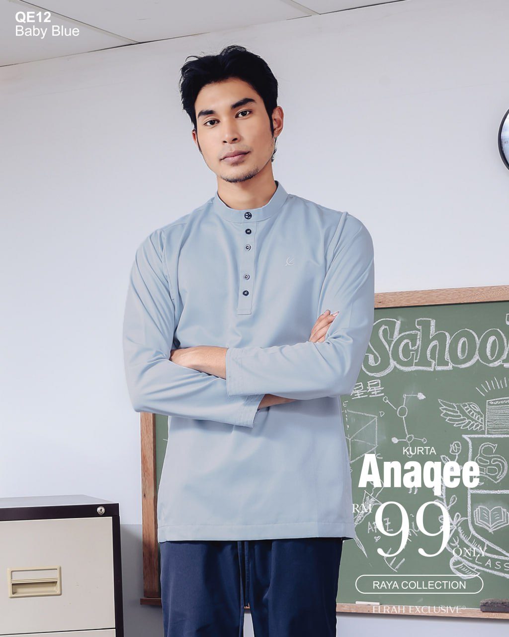 KURTA ANAQEE BABY BLUE