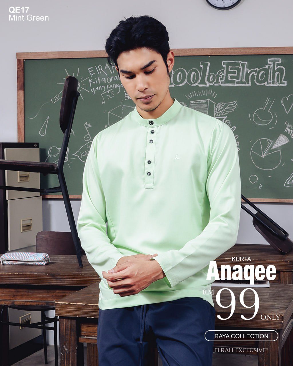 KURTA ANAQEE MINT GREEN