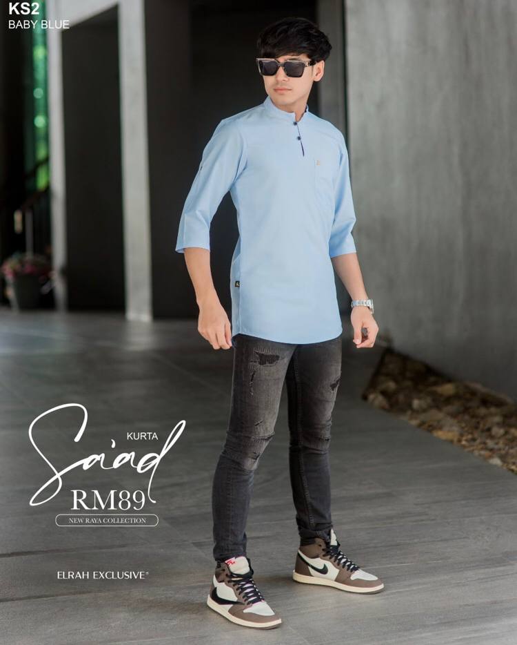 KURTA SAAD BABY BLUE