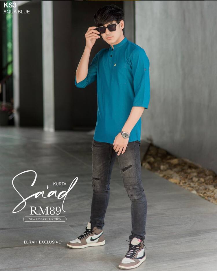 KURTA SAAD AQUA BLUE