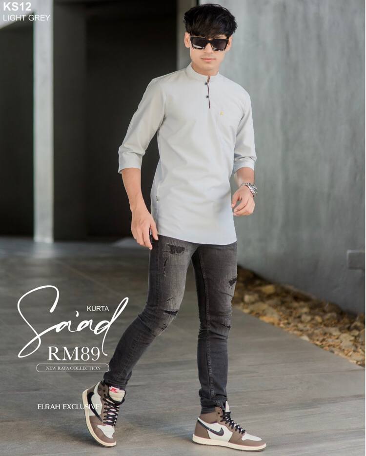 KURTA SAAD LIGHT GREY