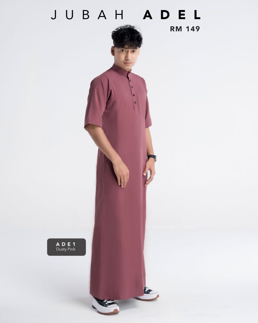 JUBAH ADEL DUSTY PINK