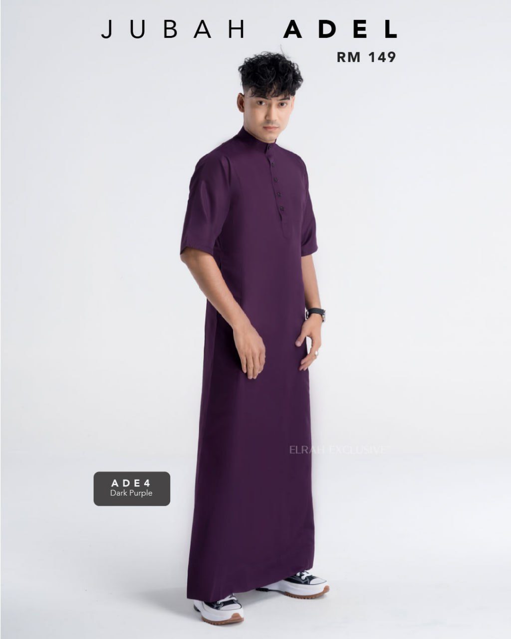 JUBAH ADEL DARK PURPLE