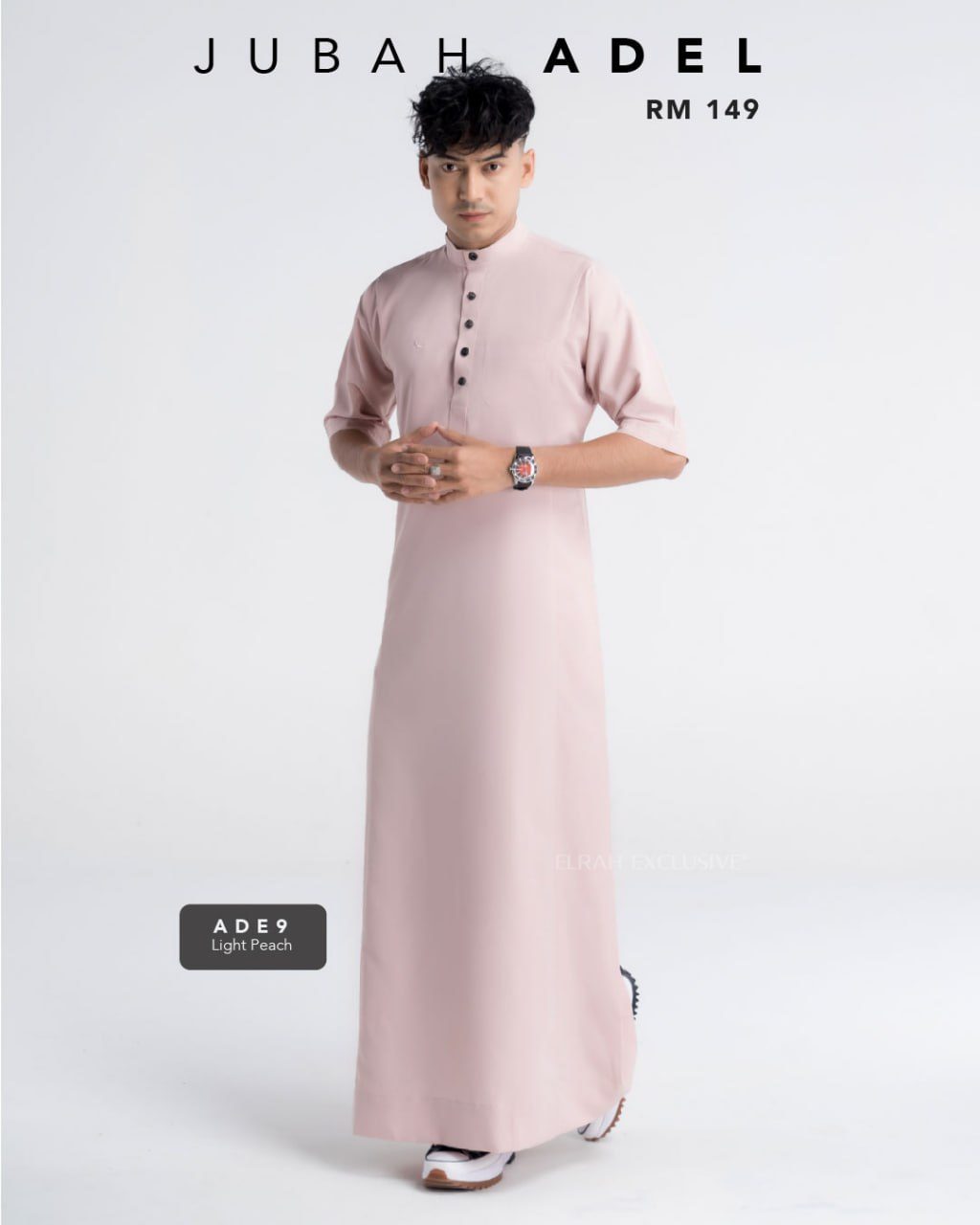 JUBAH OMAN LIGHT PEACH