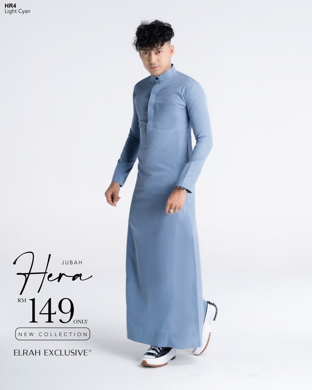 JUBAH HERA LIGHT CYAN