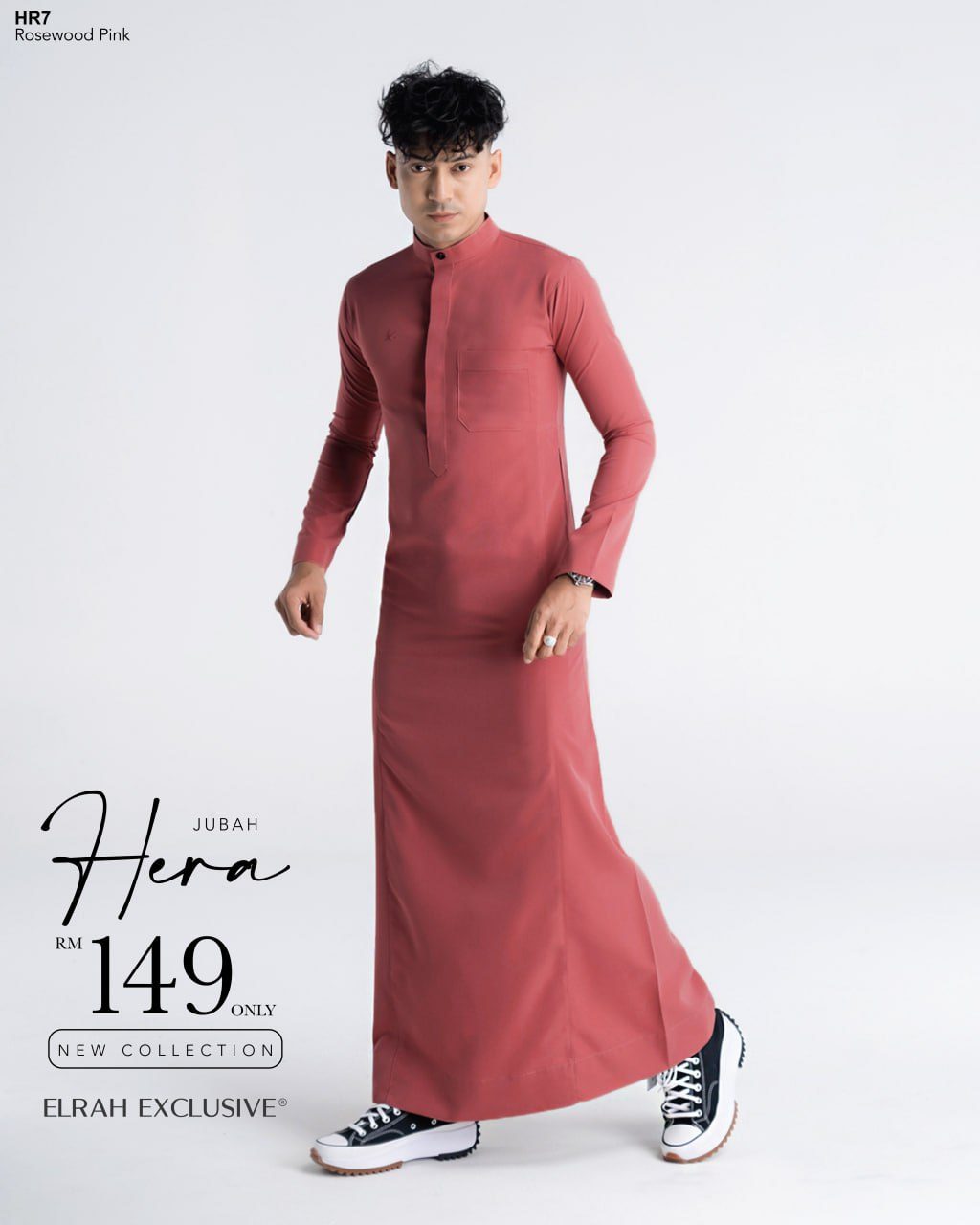 JUBAH HERA ROSEWOOD PINK