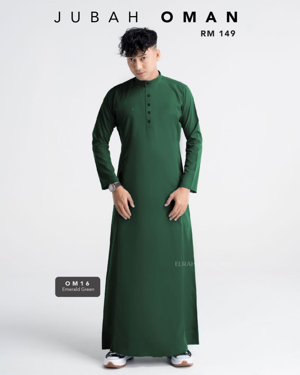 JUBAH OMAN EMERALD GREEN