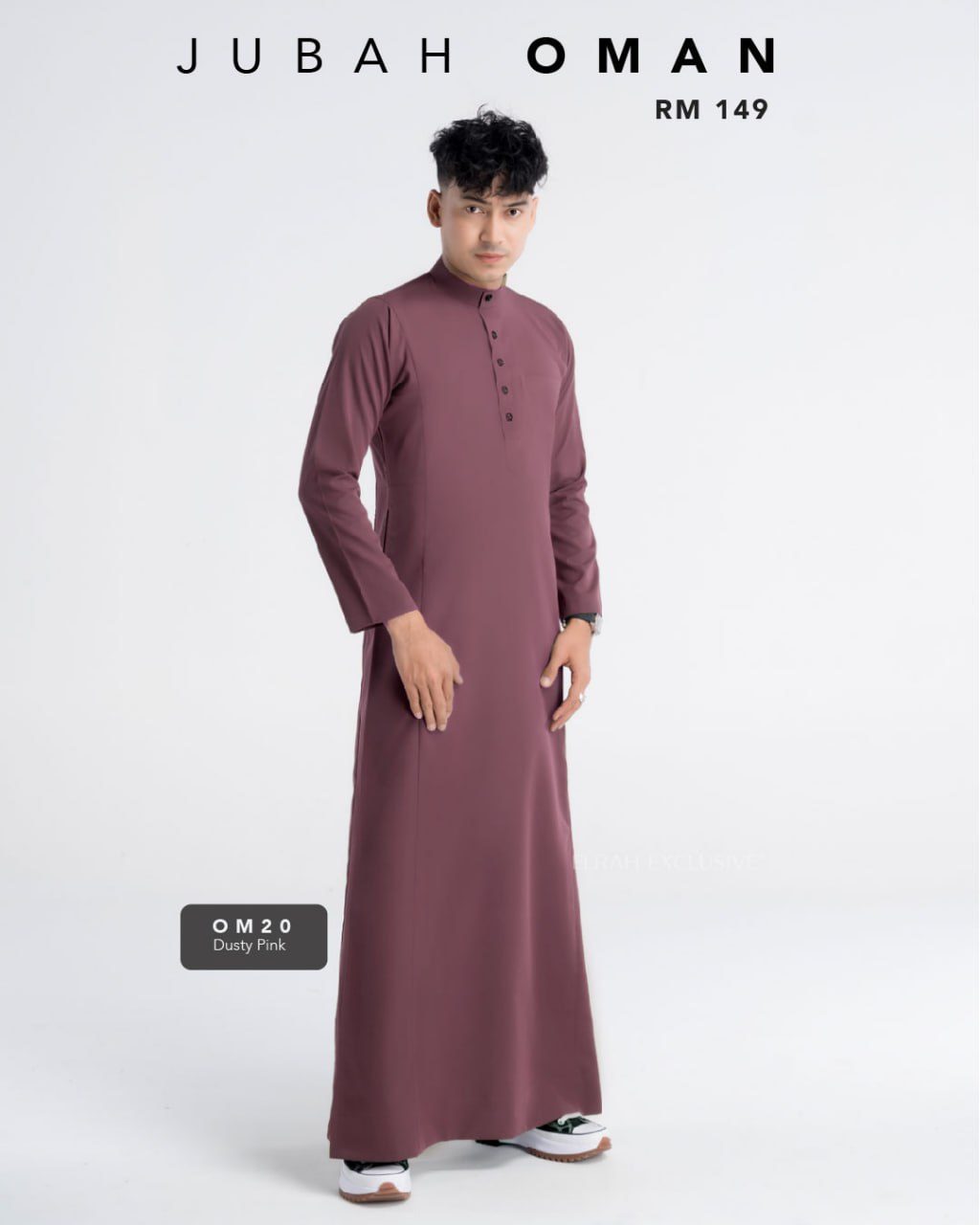 JUBAH OMAN DUSTY PINK