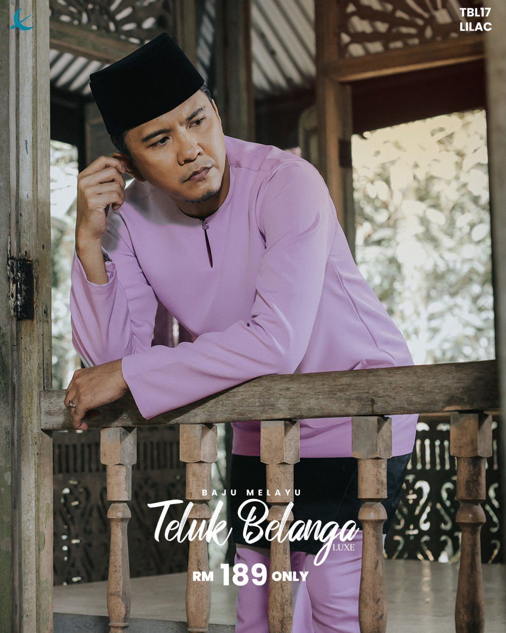 BAJU MELAYU TELUK BELANGA LILAC