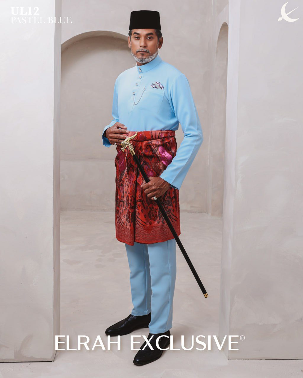 BAJU MELAYU ULTIMATE 1.0 PASTEL BLUE