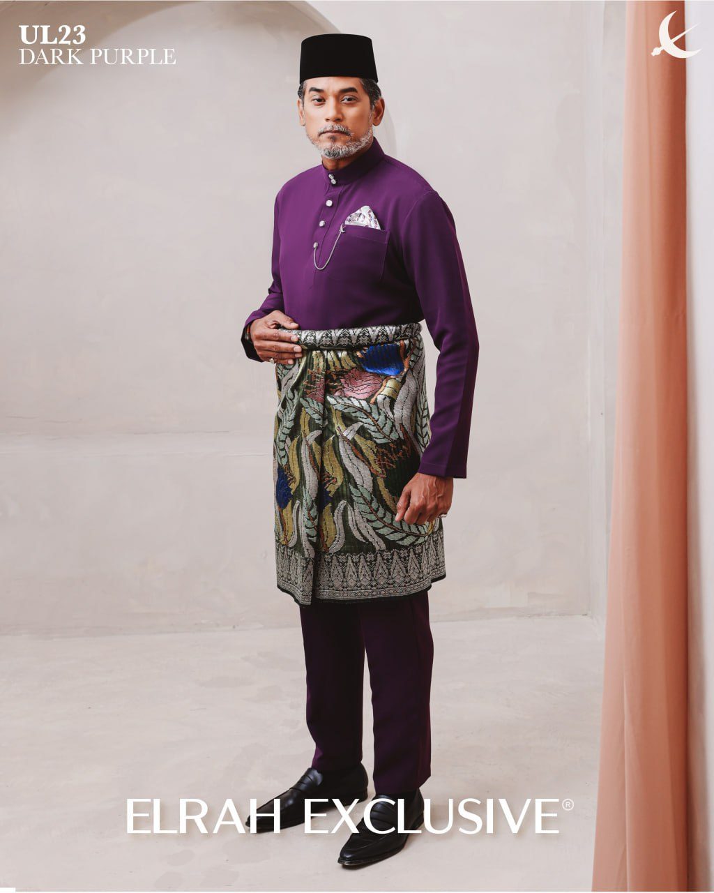 BAJU MELAYU ULTIMATE 1.0 DARK PURPLE