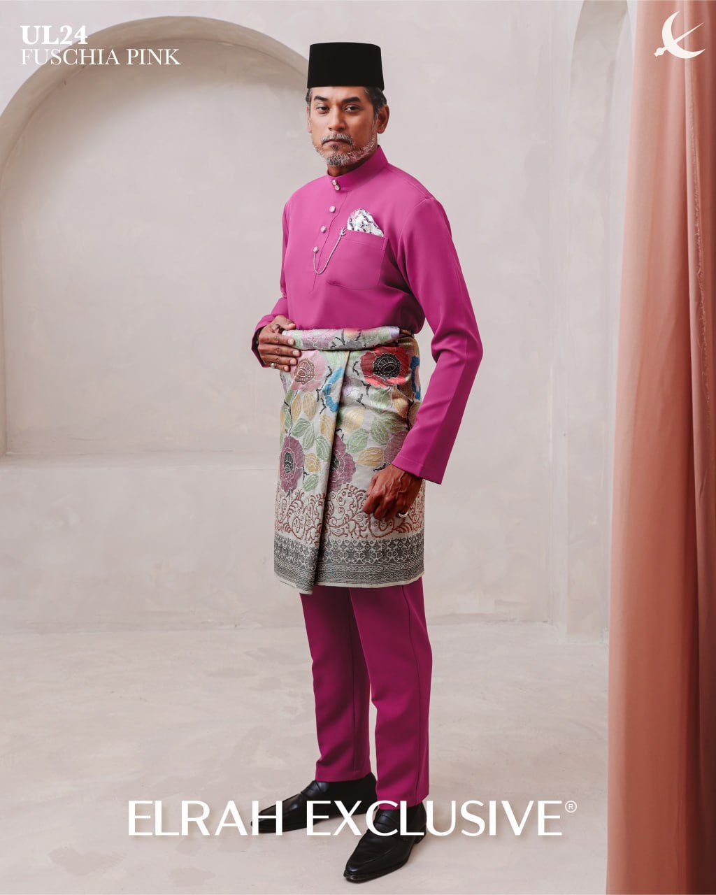 BAJU MELAYU ULTIMATE 1.0 FUSCHIA PINK