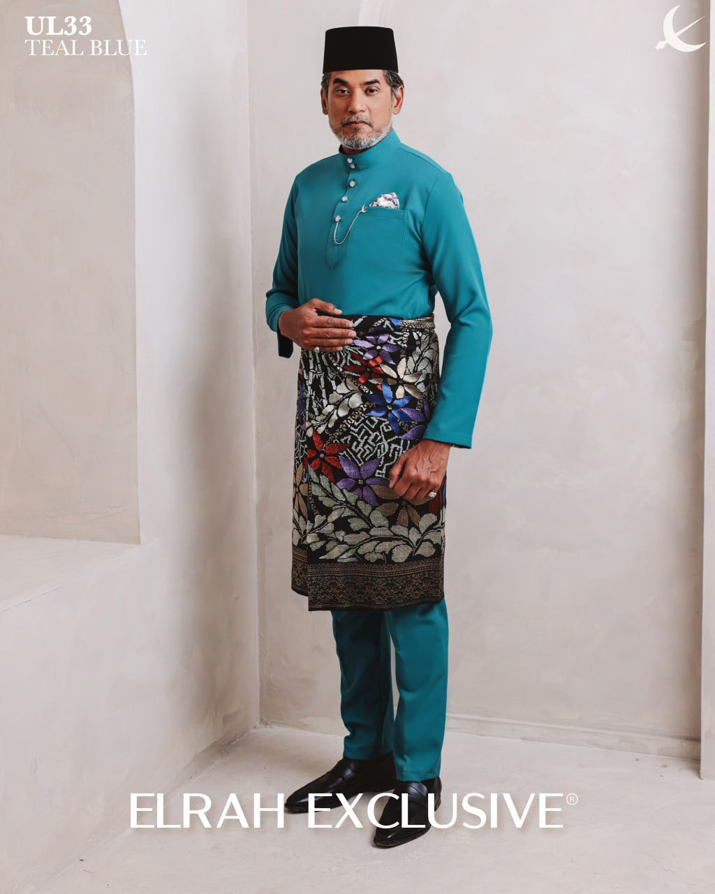 BAJU MELAYU ULTIMATE 1.0 TEAL BLUE