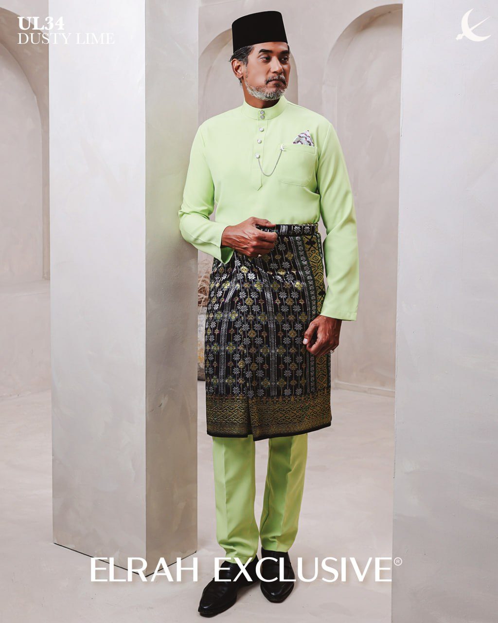 BAJU MELAYU ULTIMATE 1.0 DUSTY LIME