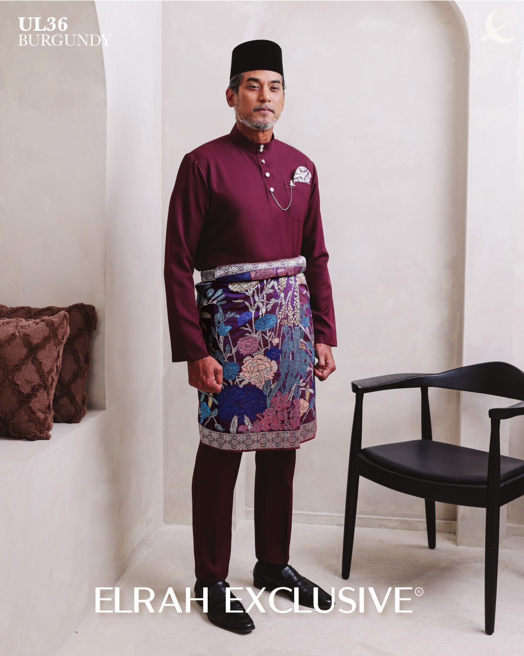 BAJU MELAYU ULTIMATE 1.0 BURGANDY