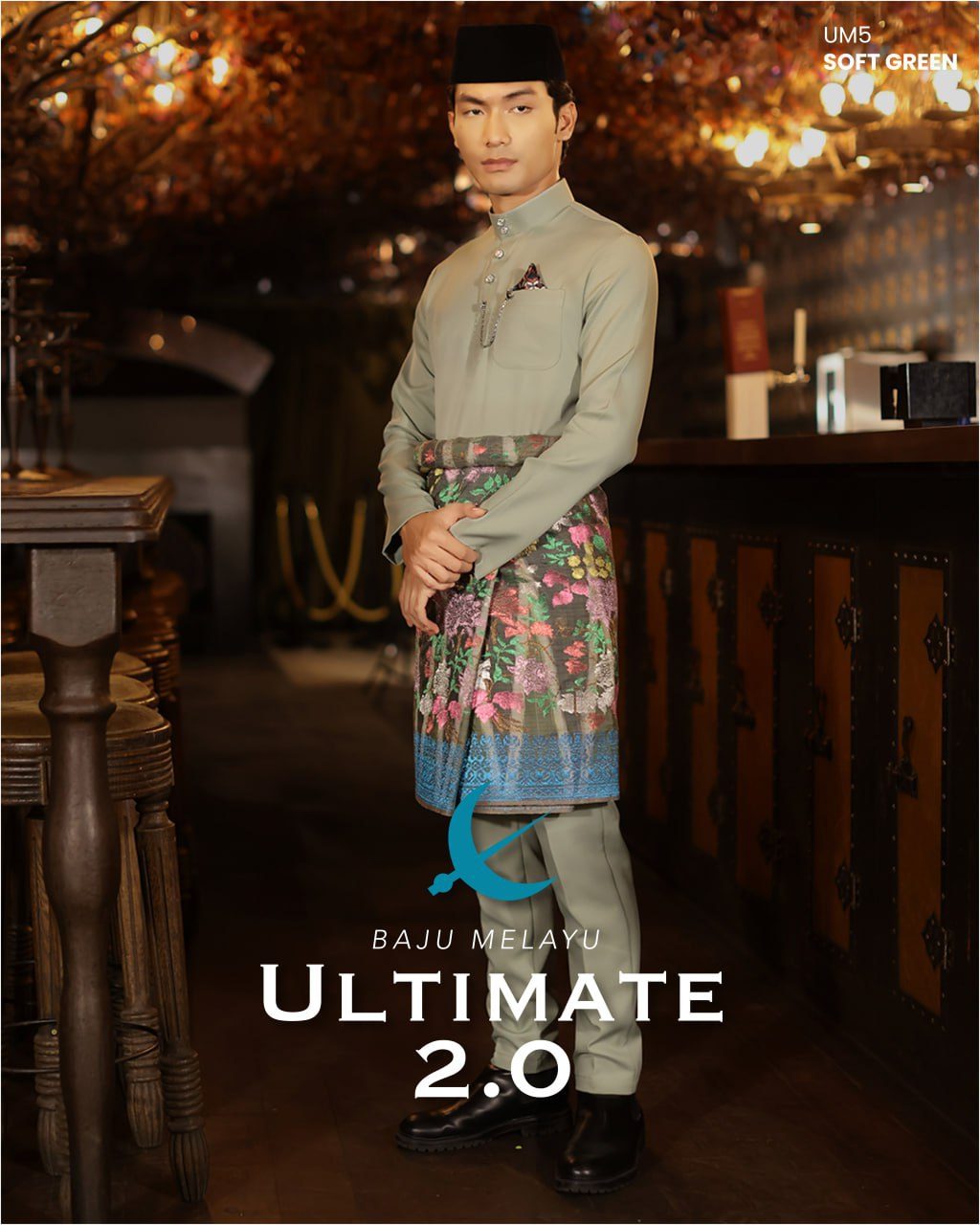 BAJU MELAYU ULTIMATE 2.0 SOFT GREEN