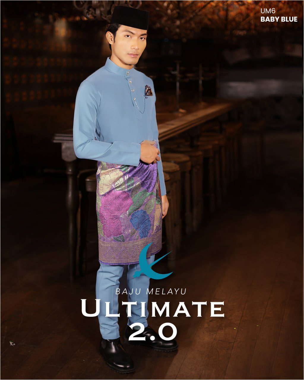 BAJU MELAYU ULTIMATE 2.0 BABY BLUE