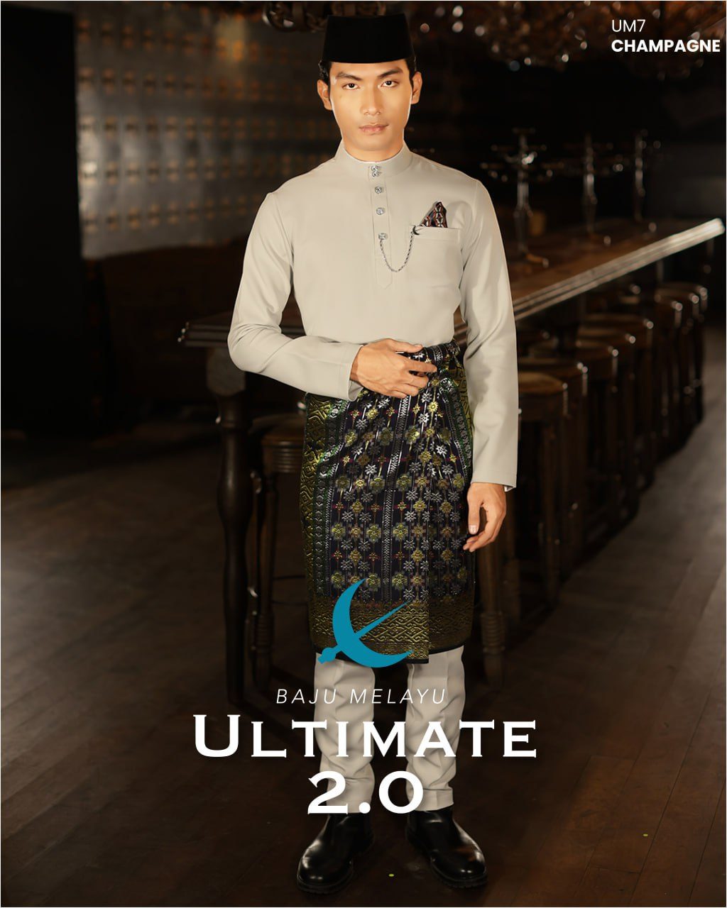 BAJU MELAYU ULTIMATE 2.0 CHAMPAGNE