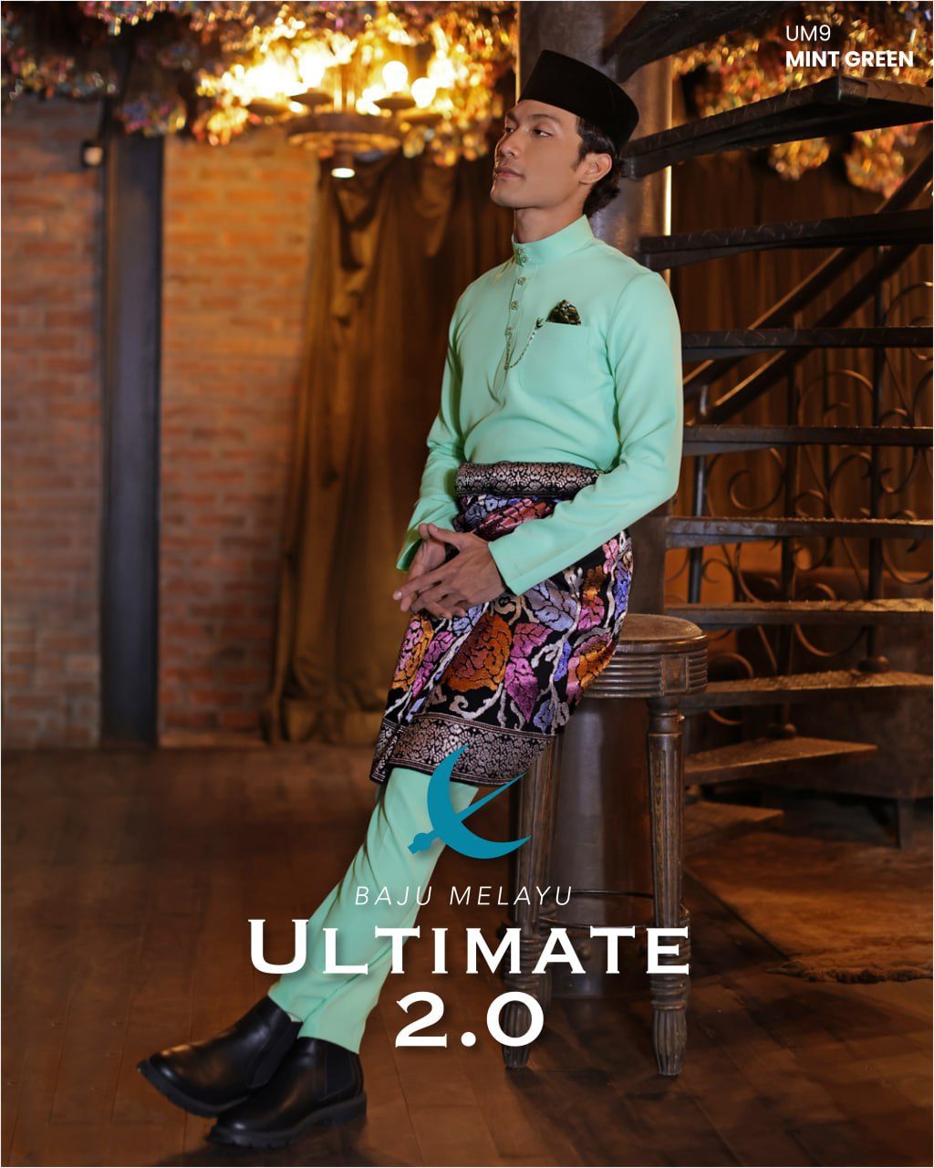 BAJU MELAYU ULTIMATE 2.0 MINT GREEN