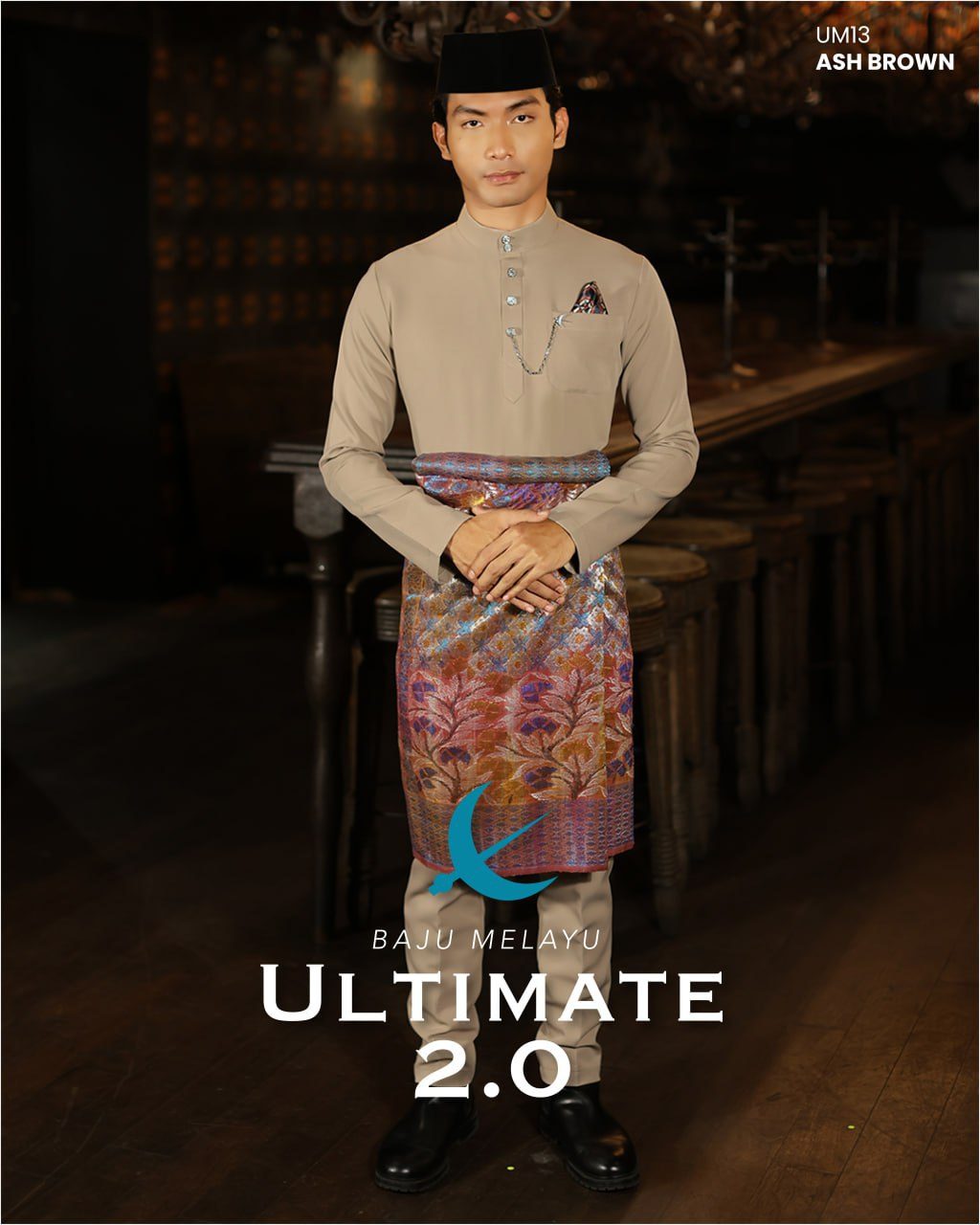 BAJU MELAYU ULTIMATE 2.0 ASH BROWN