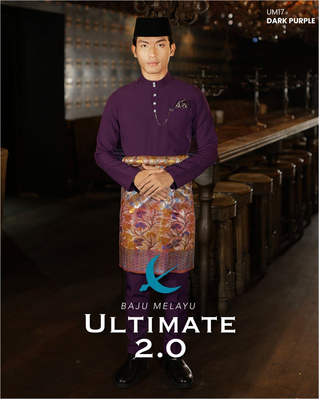 BAJU MELAYU ULTIMATE 2.0 DARK PURPLE