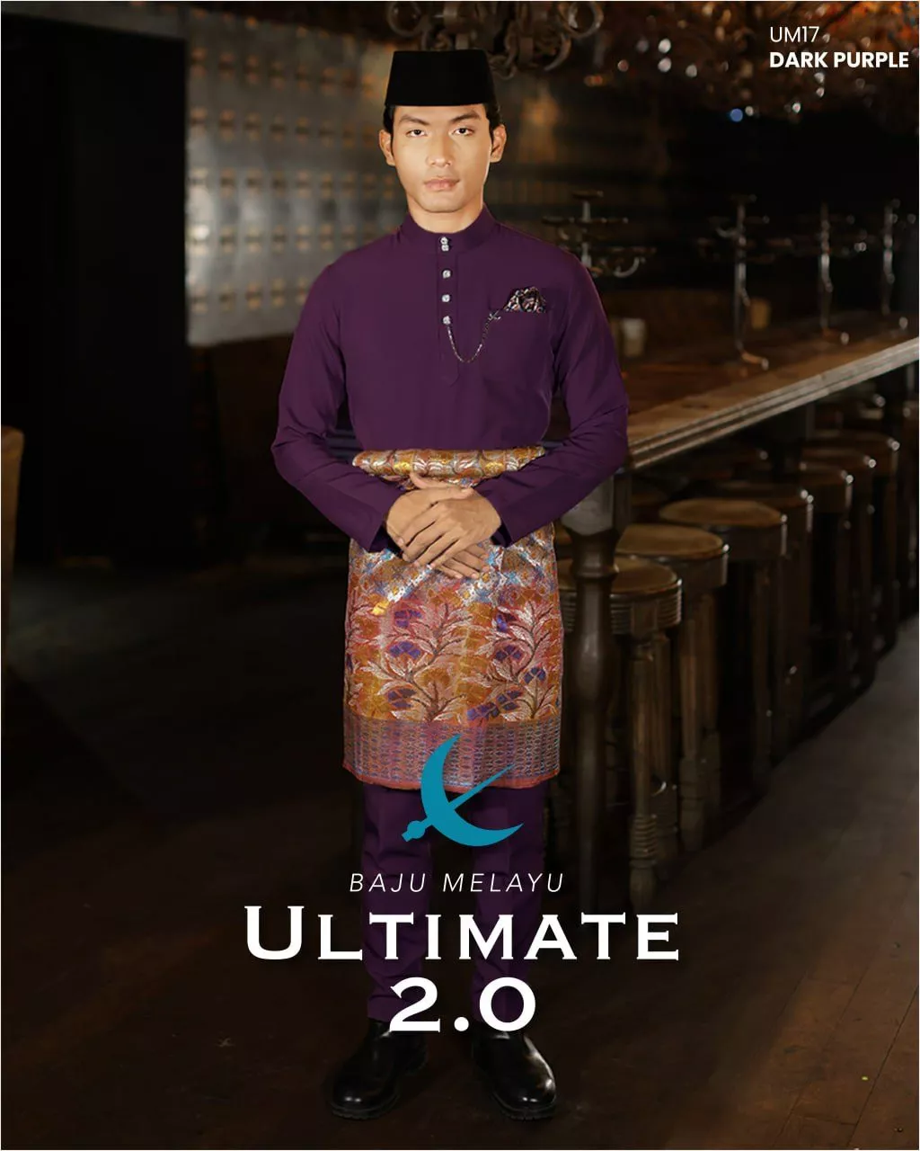 BAJU MELAYU ULTIMATE 2.0 DARK PURPLE