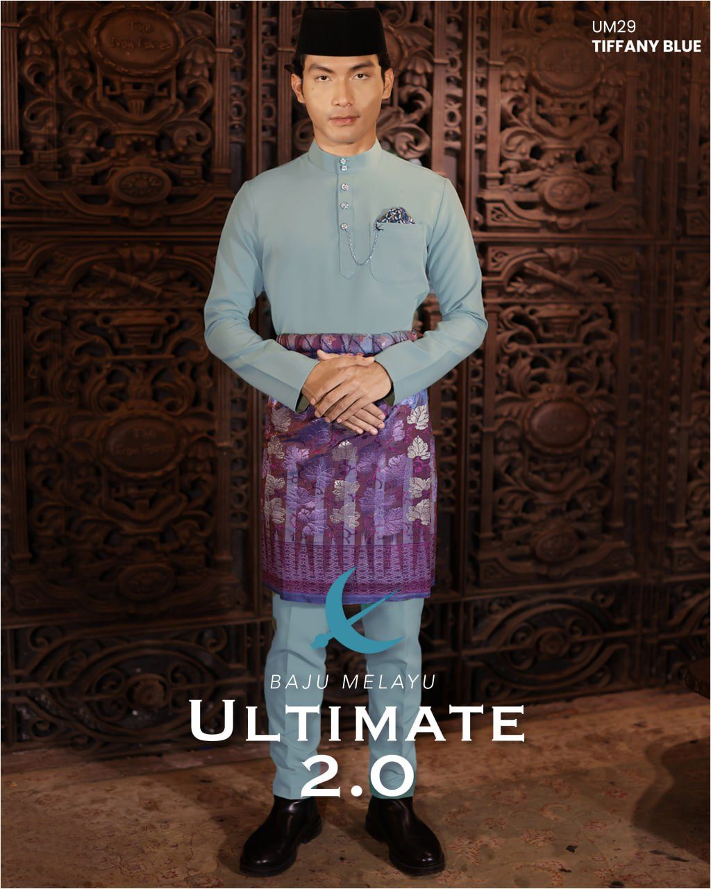 BAJU MELAYU ULTIMATE 2.0 TIFFANY BLUE