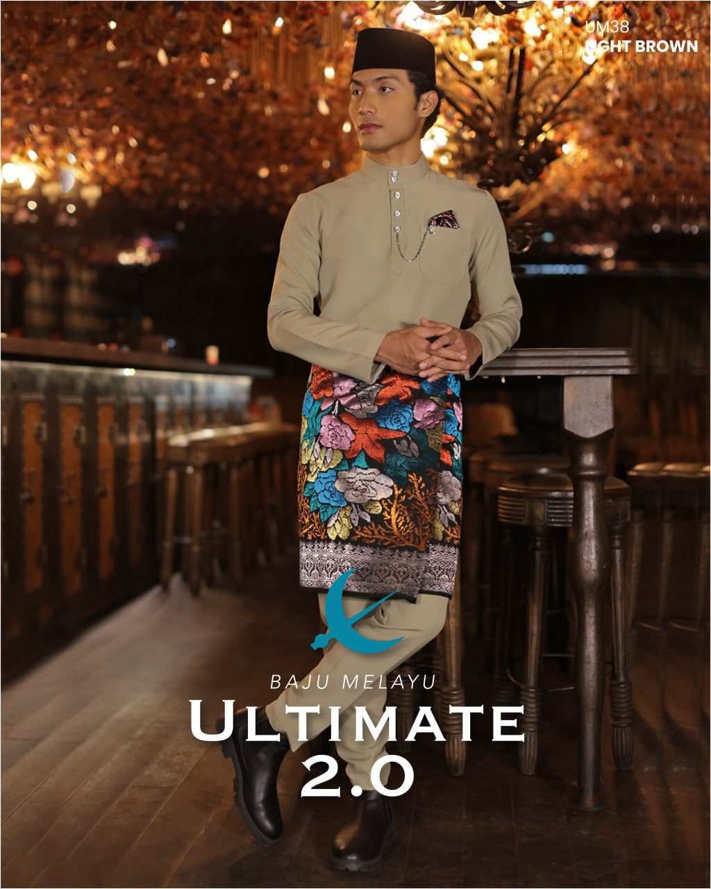 BAJU MELAYU ULTIMATE 2.0 LIGHT BROWN