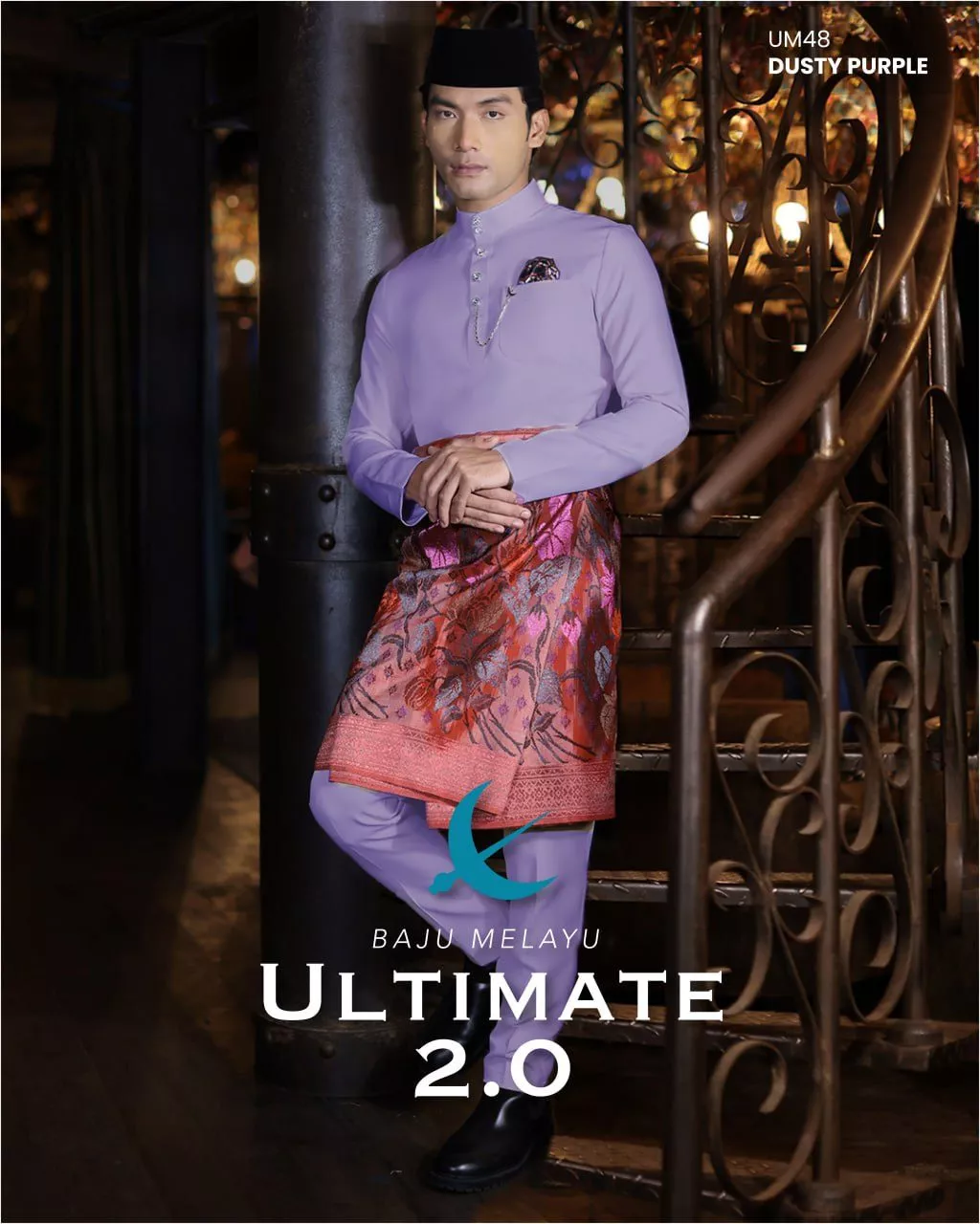 BAJU MELAYU ULTIMATE 2.0 DUSTY PURPLE
