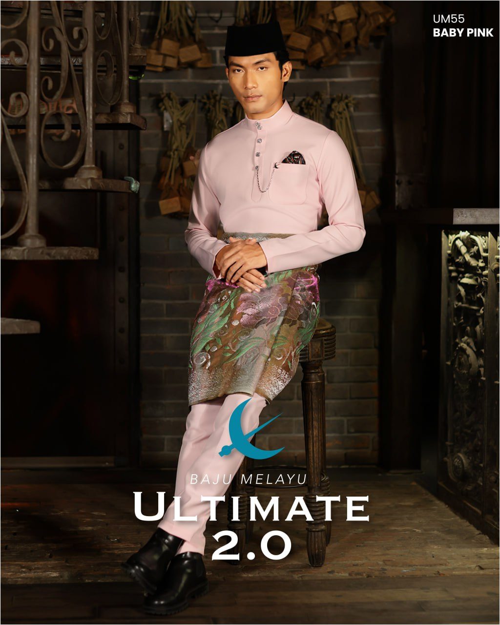 BAJU MELAYU ULTIMATE 2.0 BABY PINK